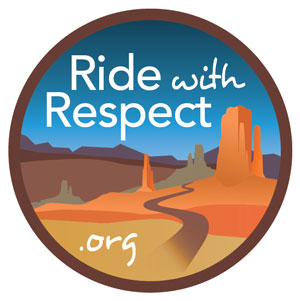 Ride with respect logo
